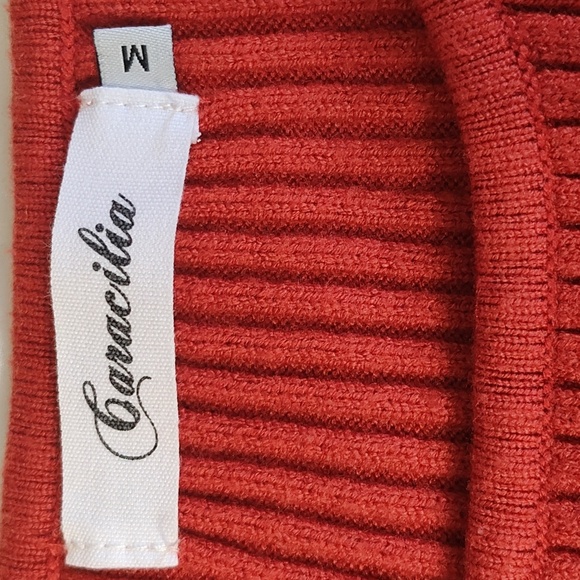 Chic Long Sleeve Knit Dress in Rust - Picture 9 of 12